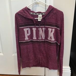 Pink light purple/pink zip up